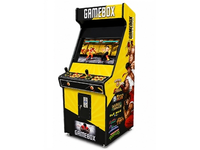 Gelbe Farbige Mehrspiel-Automaten mit 63 Zoll Bildschirm
