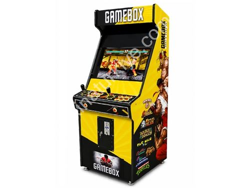 Gelbe Farbige Mehrspiel-Automaten mit 63 Zoll Bildschirm