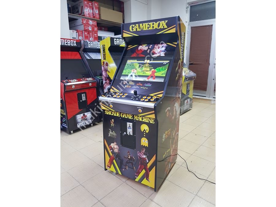 Machine d'arcade commerciale à écran de 63 pouces multijoueur de couleur noire