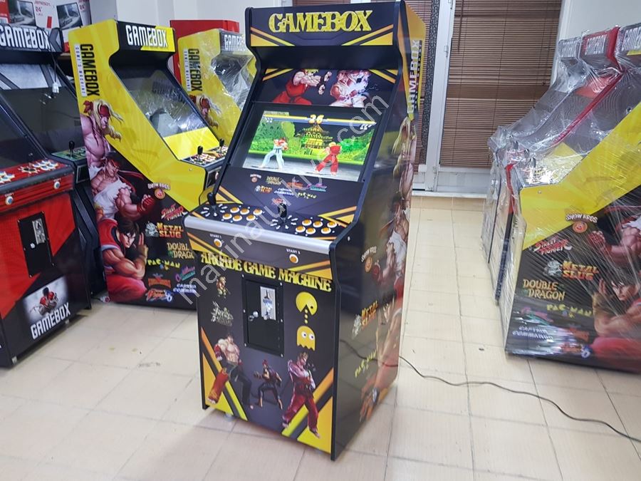 Machine d'arcade commerciale à écran de 63 pouces multijoueur de couleur noire