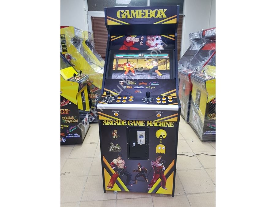 Machine d'arcade commerciale à écran de 63 pouces multijoueur de couleur noire