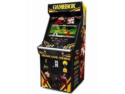 Machine d'arcade commerciale à écran de 63 pouces multijoueur de couleur noire - 0