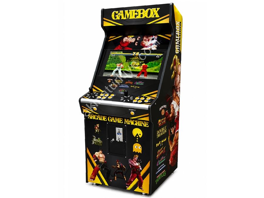 Machine d'arcade commerciale à écran de 63 pouces multijoueur de couleur noire