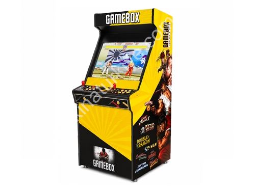 Gelbe Farbige Mehrspiel-Automaten mit 82 Zoll Bildschirm