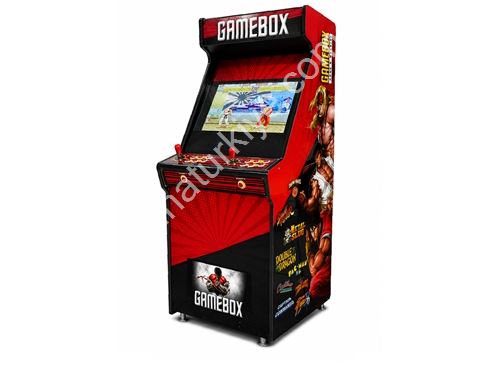Rote Farbe Mehrspielige 63 Zoll Arcade Nostalgie Atari Maschine