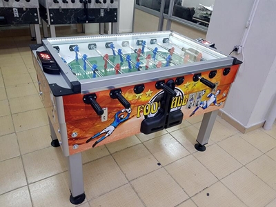 Arcade Orange Energy Commercial Digital Display Foosball Table - 1