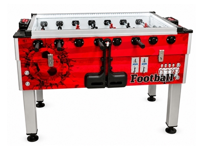 Arcade Red Energy Commercial Digital Display Foosball Table