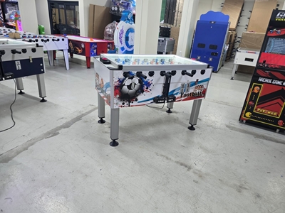 Arcade White Energy Commercial Digital Display Foosball Table - 3