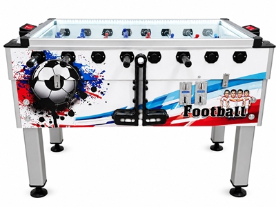 Arcade White Energy Commercial Digital Display Foosball Table