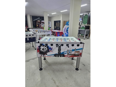 Arcade White Energy Commercial Digital Display Foosball Table - 4