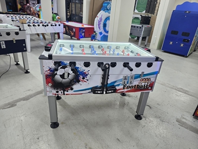 Arcade White Energy Commercial Digital Display Foosball Table - 2