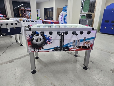 Arcade White Energy Commercial Digital Display Foosball Table - 1