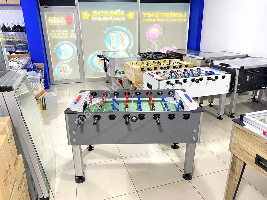 Weißer Aluminium-Tischfußballtisch für Zuhause und Büro