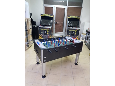 Brown Home and Office Type Aluminum Leg Foosball Table - 11