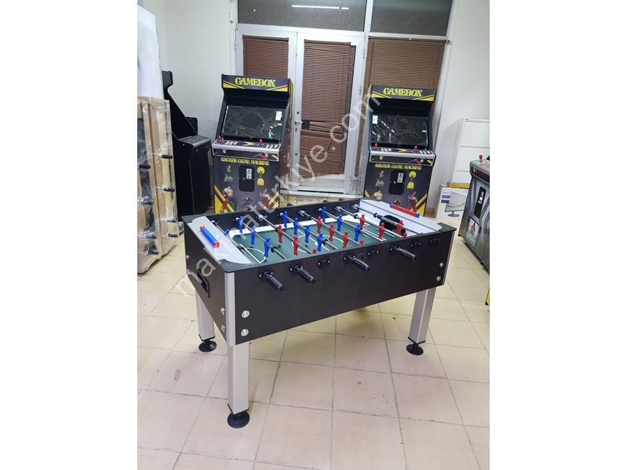 Brown Home and Office Type Aluminum Leg Foosball Table