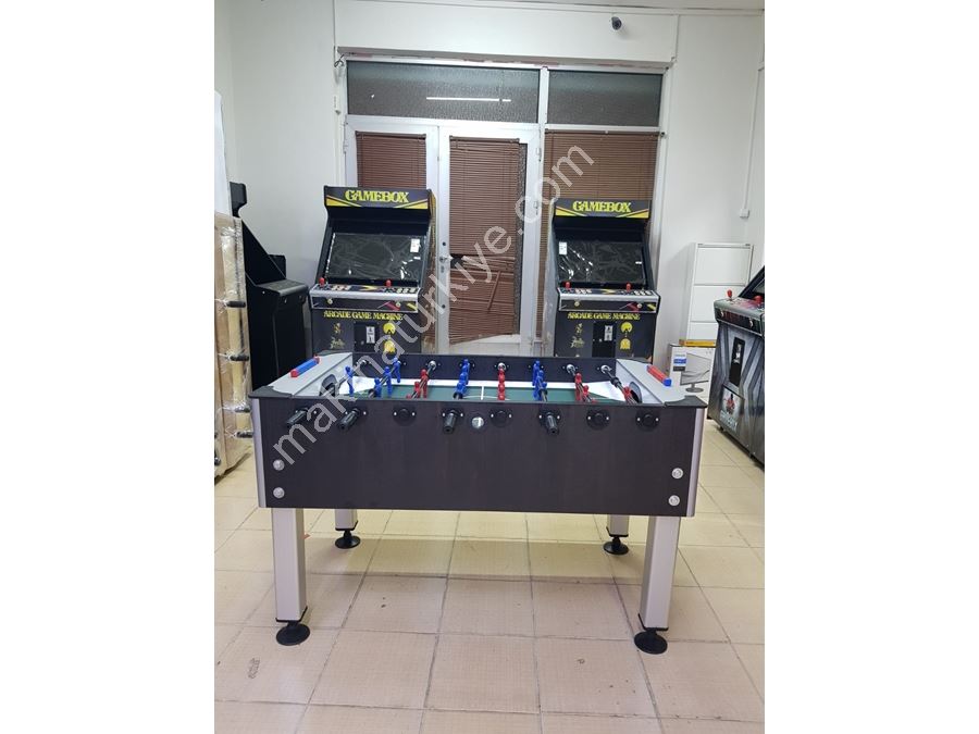 Brown Home and Office Type Aluminum Leg Foosball Table