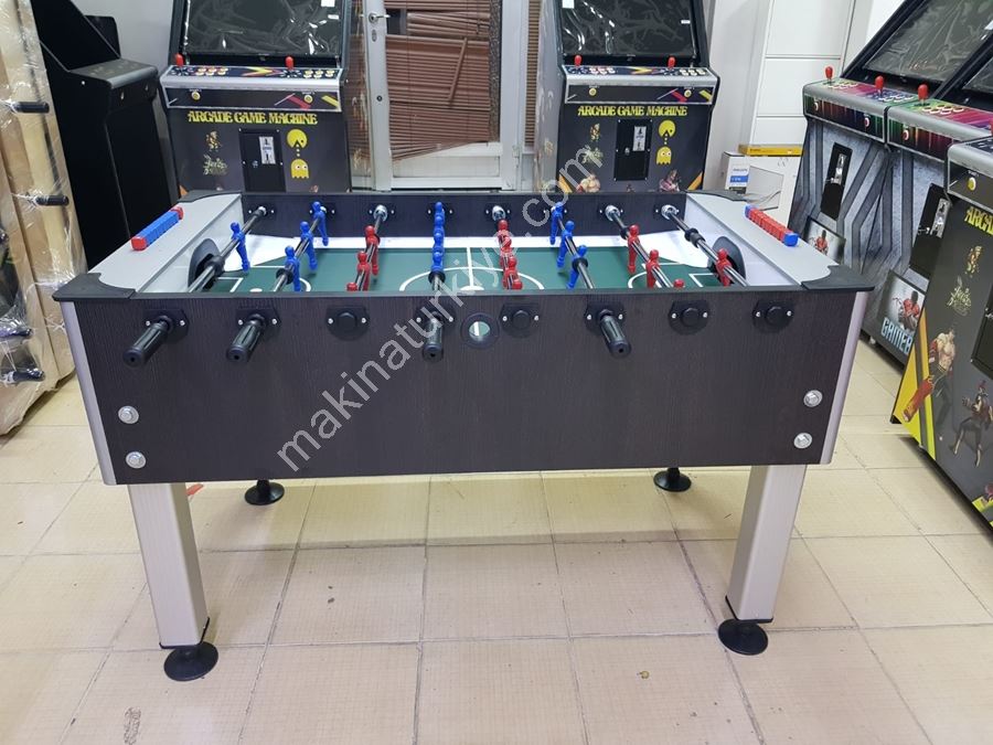 Brown Home and Office Type Aluminum Leg Foosball Table