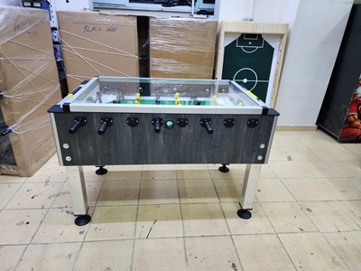 Table de baby-foot en aluminium avec pieds, modèle Tornado en verre pour la maison et le bureau - 10