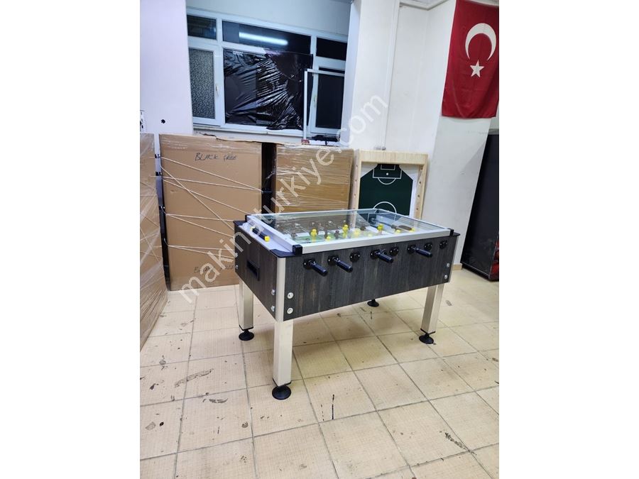 Table de baby-foot en aluminium avec pieds, modèle Tornado en verre pour la maison et le bureau