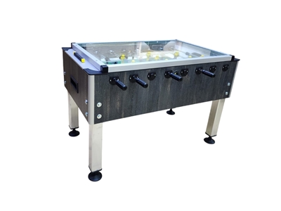 Table de baby-foot en aluminium avec pieds, modèle Tornado en verre pour la maison et le bureau - 0
