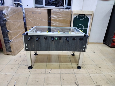 Table de baby-foot en aluminium avec pieds, modèle Tornado en verre pour la maison et le bureau - 8