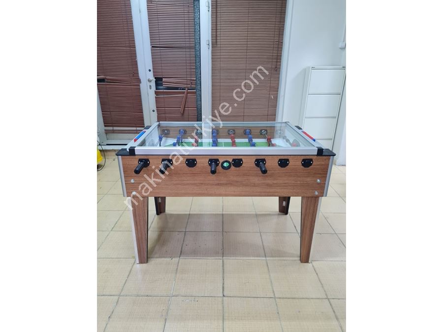 Wood Color Glass Certified Home and Office Type Foosball Table