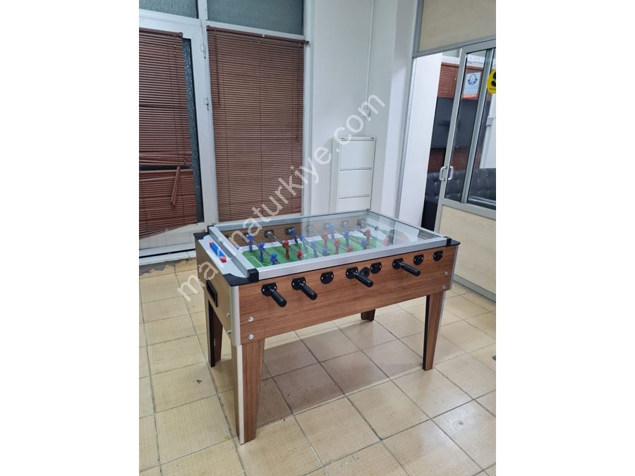Wood Color Glass Certified Home and Office Type Foosball Table