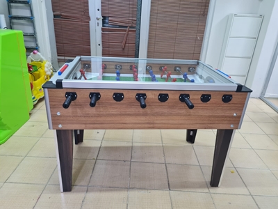 Wood Color Glass Certified Home and Office Type Foosball Table - 8