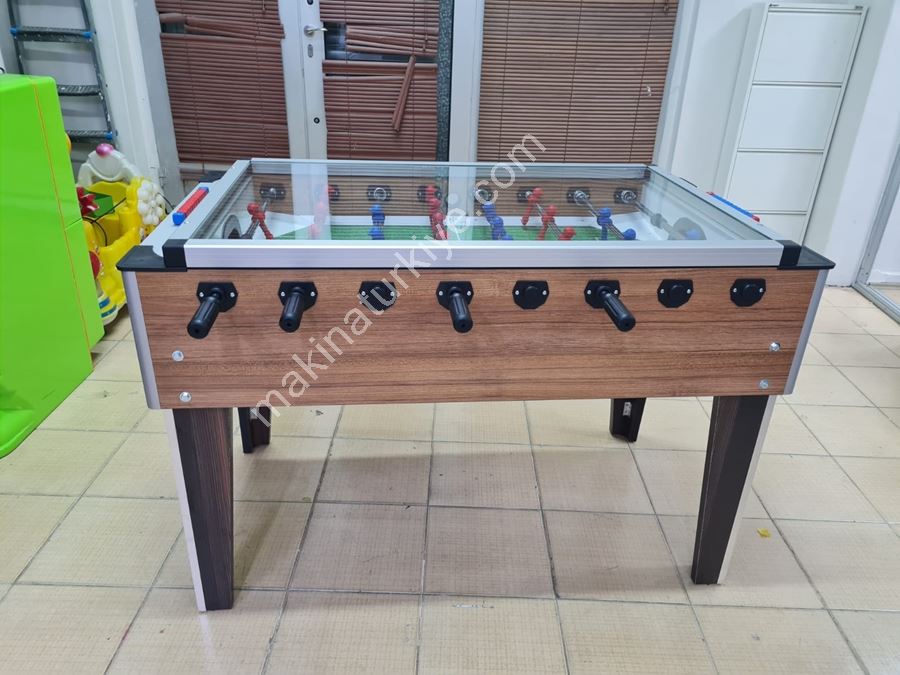 Wood Color Glass Certified Home and Office Type Foosball Table
