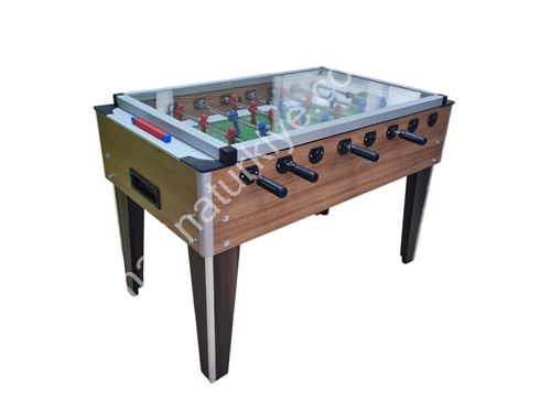 Wood Color Glass Certified Home and Office Type Foosball Table