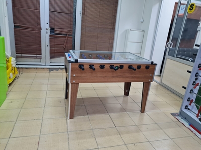 Wood Color Glass Certified Home and Office Type Foosball Table - 3