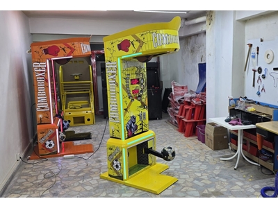 Machine à boxe combo à boîtier épais de couleur jaune - 11