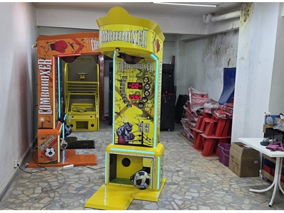 Machine à boxe combo à boîtier épais de couleur jaune - 15