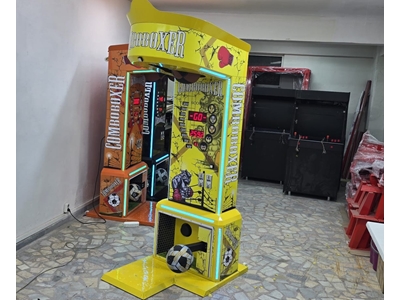 Machine à boxe combo à boîtier épais de couleur jaune - 9