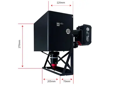 130x30mm Nokta Vuruşlu Şase Markalama Yazma Makinesi