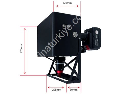 130x30mm Точечный Ударный Шасси Маркировки Письменная Машина