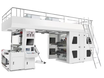 Machine d'impression flexographique à tambour CI de 4 couleurs