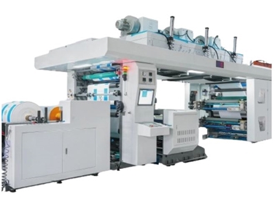 Machine d'impression flexographique à tambour CI de 4 couleurs