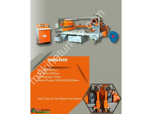 Double Edger Çift Kenar Cam Rodaj Makinası