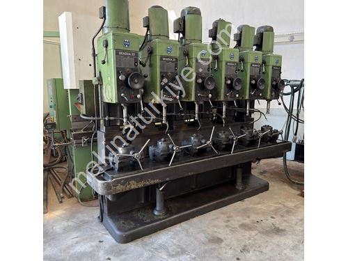 23mm 6'lı Sıralı Şanzımanlı Matkap Tezgah