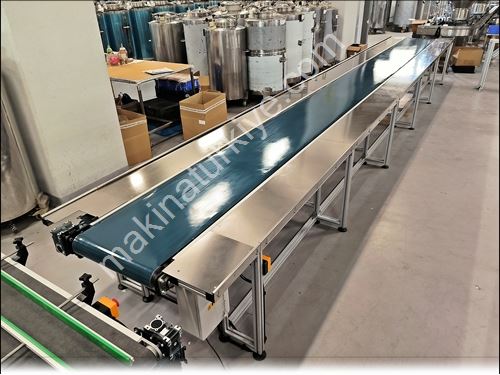 Ambalaj Paketleme ve Ürün Kutuluma PVC Bantlı Konveyör Sistemi