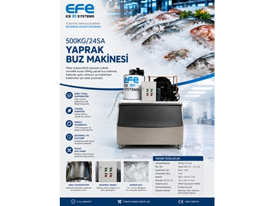 Yaprak Buz Makinesi 500Kg/24Sa + Hazneli - 3