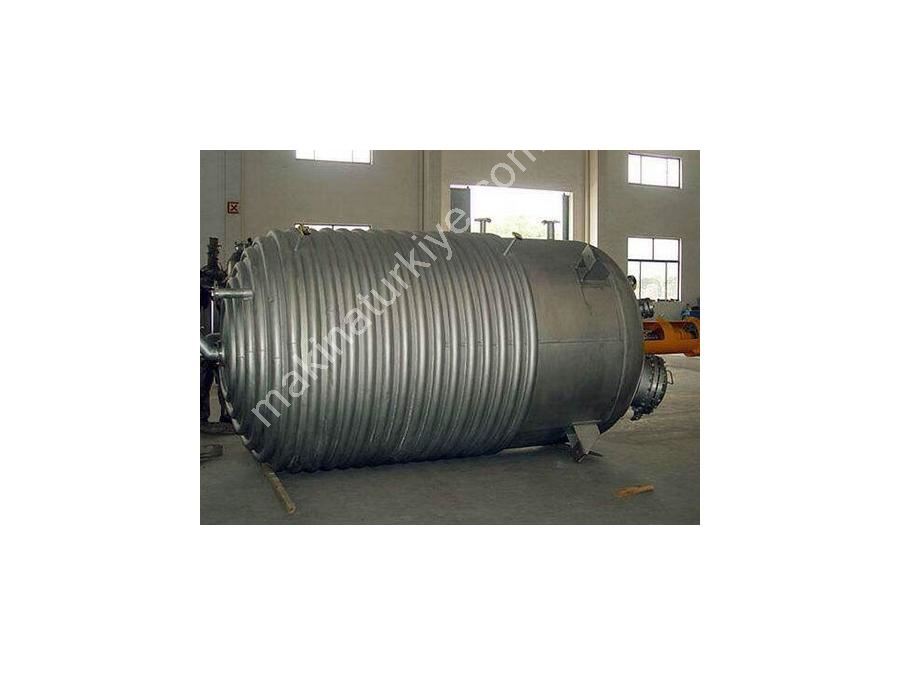 Paslanmaz Reaktör Serpantin Isıtmalı Karıştırıcılı Tank