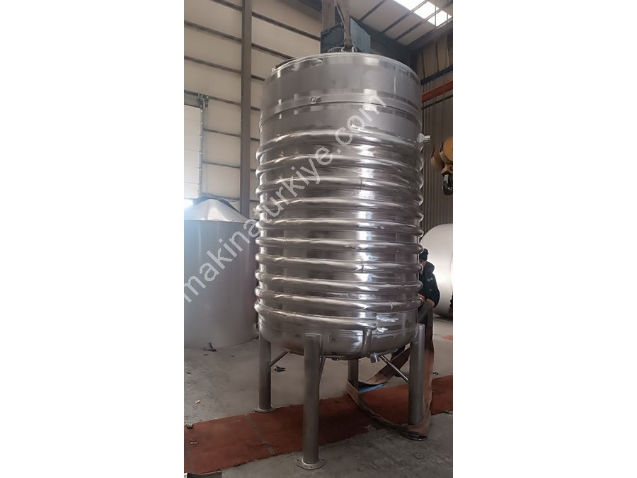 Paslanmaz Reaktör Serpantin Isıtmalı Karıştırıcılı Tank