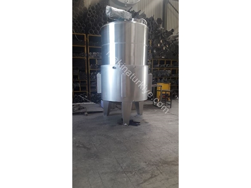 Paslanmaz Ceket Isıtmalı Karıştırıcılı Proses Tankı