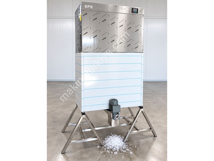 1 ton Hazneli Kolay Dolum Küp Buz Makinesi