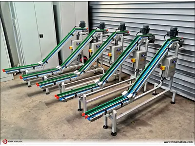 PVC Bantlı Z Tip Makine Çıkış Konveyör Bant Sistemleri