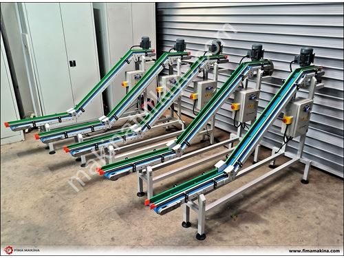 PVC Bantlı Z Tip Makine Çıkış Konveyör Bant Sistemleri