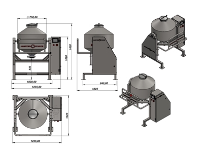 200 Litre Konik Mikser