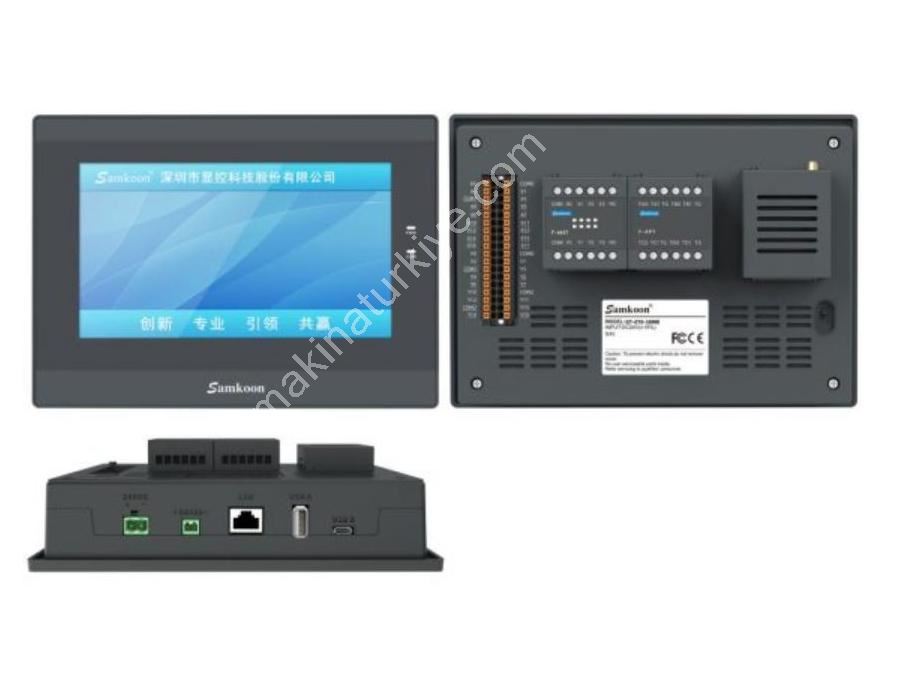 7 дюймовый сенсорный HMI PLC с 16 цифровыми входами и 14 релейными выходами для управления роботами
